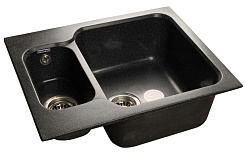 Granfest Мойка кухонная Standart GF-S615K Черный – фотография-1